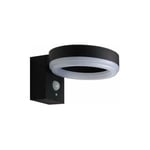 Optonica - Applique Murale Solaire 6W led à Détecteur de Présence Noire