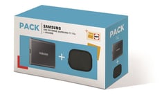 SSD externe SAMSUNG PACK SSD EXTERNE T7 1 TO GRIS + HOUSSE