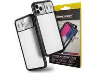 Wozinsky Wozinsky Magnetic Cam Slider Case Magnetisk 360 Full Telefonfodral Skärmglas Kameraskydd Huawei P40 Svart