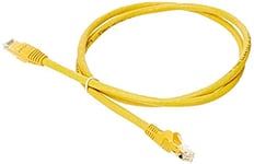 StarTech.com 1m CAT6 Ethernet Cable - Yellow CAT 6 Gigabit Ethernet Wire -650MHz 100W PoE++ RJ45 UTP Category 6 Network/Patch Cord Snagless w/Strain Relief Fluke Tested UL/TIA Certified (N6PATC1MYL)