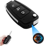 Caméra Espion Porte Clés,Mini Caméra Cachée de Voiture 1080P HD Caméra de Surveillance Discret Détection de Mouvement Vision Nocturne(Q896)