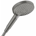 Hansgrohe Raindance Select S - Pommeau de douche 120, 3 jets, chrome noir brossé 26530340