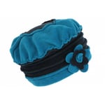 Bonnet Beret Femme Bleu et Marine Polaire Deperlante Hiver Classe Syllia-Taille