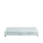 Living Divani - Menhir Low Table, 80x80x12,5, Black Marquina Marble - Sohvapöydät - Piero Lissoni - Musta - Metalli/Kivi