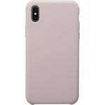 Coque pour iPhone XS Max Rigide Soft Touch en Silicone BigBen Connected Rose