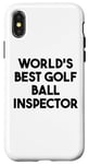 Coque pour iPhone X/XS Meilleur inspecteur de balle de golf au monde