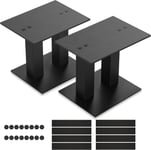 Universal Speaker Stands Pair, Metal Desktop Monitor Stands for Surround Sound