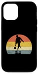 Coque pour iPhone 12/12 Pro Bowling Tenpin rétro Motif coucher de soleil