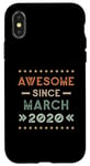 iPhone X/XS Awesome Since March 2020 Birthday Design Case