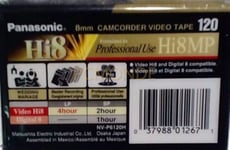 Panasonic Hi8 8MM Camcorder Video Tape 120min (NV-P6120H)