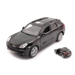 PORSCHE CAYENNE TURBO 2010 BLACK 1:24 Burago Auto Stradali Die Cast Modellino