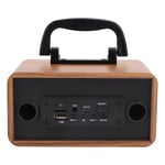 Retro Wooden Wireless BT Speaker Music Player For Mobile Phone PC(Grain De Kit