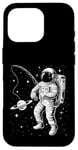 Coque pour iPhone 16 Pro Funny Planet Astronaute Galaxie Espace Astronaute Pêche