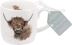 Royal Worcester MMMT5629-XSM Wrendale Highland Cow Mug, Multi-Color, 310ml