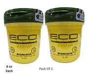 ECO Style Black Caster & Avocado Oil Styling Gel 8 Oz/ 236ml