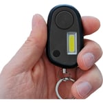 Ultra Secure - Alarme personnelle compacte anti-agression vol sos - sirène 120 dB / lampe flash led puissante 3 modes - Noire