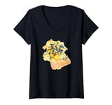 Womens Marvel X-Men Mutant Sketch Collage V-Neck T-Shirt