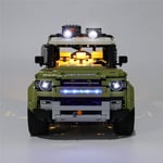 Foxcm Light Set for Lego Land Rover Defender 42110, LED Lighting Kit Compatible with Lego Land Rover Defender (Lego Model Not Included)