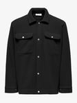 Only & Sons Emilio Teddy Overshirt - Herre - Sort - S