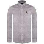 Lyle & Scott Long Sleeve Regular Fit Light Weight Mens Oxford Shirt LW1302VTR Z835 - Brown - Size Large