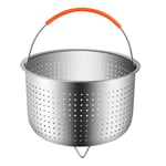 QKP Panier à Vapeur De Cuisson De Riz | en Acier Inoxydable, Autocuiseur Cuiseur Cuiseur Vapeur Anti-brûlure Panier De Nettoyage De Fruits Multifonctionne