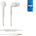 Earphones pour Huawei Honor X10 Max in ear headset stereo blanc