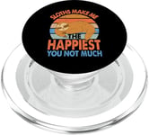 Sloths Make Me The Happiest You Not Much - Funny Sarcasm PopSockets PopGrip for MagSafe