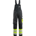 Maskotoverall 15669-860, High-Vis vid 1 svart/gul, storlek 90/C56