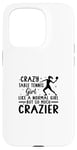 Coque pour iPhone 15 Pro Joueur de ping-pong Crazy Table Tennis Fille