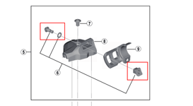 Shimano M8000 I-Spec II integrasjonsbolt SL-M9000I