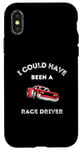 Coque pour iPhone X/XS Voiture de course Petrolhead Mechanic Race Driver Dad Père