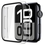 Recata 2 Pièces Rigide PC Protection Ecran en Verre Trempé pour Apple Watch Series 10 (2024) 46mm, Coque Ultra-Fine Anti-Chute Résistante aux Rayures pour iWatch, Transparent Mat