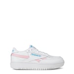 Reebok Club C Double Revenge Baskets Femme, Ftwr Blanc Rose Glow Radiant Aqua, 35.5 EU