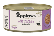 Applaws Cat Tins Mackerel/ Sardine 70 g x 24