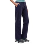 Peter Storm WoMens Stretch Roll-Up Water Repellent Walking & Hiking Trousers with Pockets - Navy Polyamide - Size 14 UK