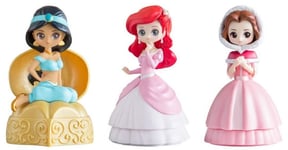 Set 3 Figurine Ariel Belle Disney Capchara Heroine Doll Gashapons BANDAI