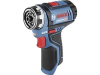 Bosch Gsr 12V-15 Fc Professional - Drill/Driver - Trådløs - 2 Hastigheter - 1/4" Sekskantspor 10 Mm - 30 N·M - Uten Batteri - 10.8 - 12 V - Solo