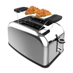 Cecotec - Grille-pain verticaux Toastin' time 850 Inox