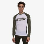 Swix Racex Classic Long Sleeve M 20001 Bright White/ Olive S