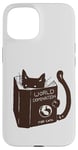 Coque pour iPhone 15 World Domination pour chatons : Earth Ruler, lecture amusante sur un chat