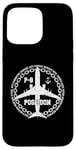 Coque pour iPhone 15 Pro Max P-8 Poseidon Avion militaire style vintage avant et arrière