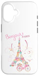 iPhone 16 Bonjour Paris Eiffel Tower The Sign Of Love France Parisian Case