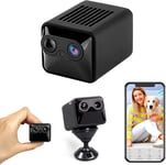 {Camera Espion} WiFi HD Mini Cam?ra Surveillance Interieur sans Fil Enregistrementavec Detecteur Mouvement Spy Cam Vision Nocturne Micro Camera Noir Longue Batteries,Cach?e D?tection Mouvement 1080P