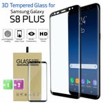 100% Full Curved Tempered Glass Screen Protector For Samsung Galaxy S8 Plus Uk