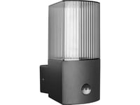 Vägglampa Orno Peonia Trädgårdsarmatur Med Rörelsesensor, E27, Max. 15W, Ip54, Svart