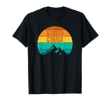 Alberta Canada Retro Vintage Sunset Mountains T-Shirt