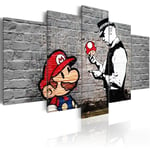 Billede - Super Mario Mushroom Cop (Banksy) - 100 x 50 cm - Premium Print