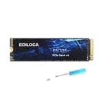 Ediloca EN705 SSD 2 to PCIe Gen4, NVMe M.2 2280, jusqu'à 4800 Mo/s, Disque SSD Interne, Cache SLC Dynamique, Compatible avec PS5, Ordinateurs Portables et PC de Bureau