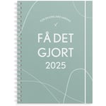 Kalender 2025 A5 Få det gjort Grön Burde