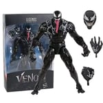 Venom Actionfigur, Rörliga Leder Figurer Venom Samlarobjekt Modell Med Utbytbara Tillbehör Present Till Fans